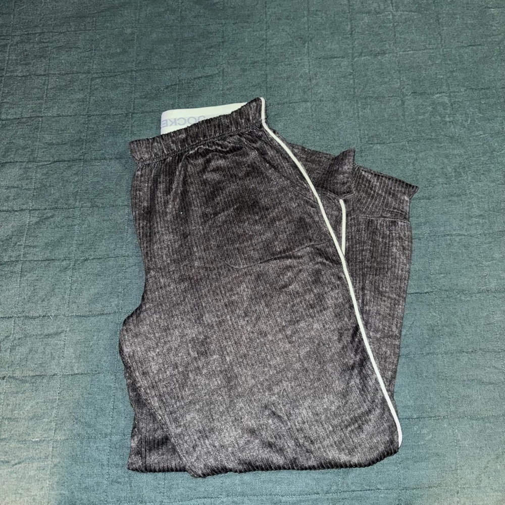 Jockey Gray and White Pajama Pants with Soft Fabric